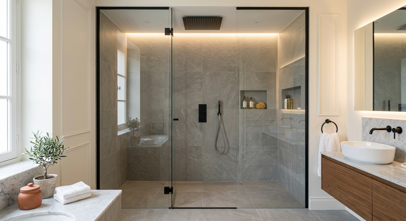 Rénovation de salle de bain avec douche à l'italienne à Chatou 78