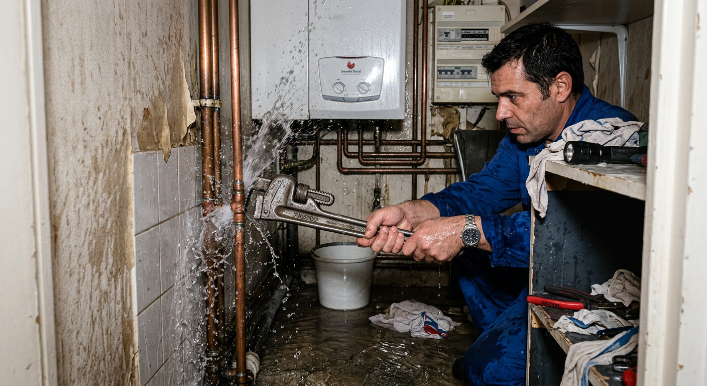 Réparation urgente fuite d'eau sur tuyauterie à Chatou 78