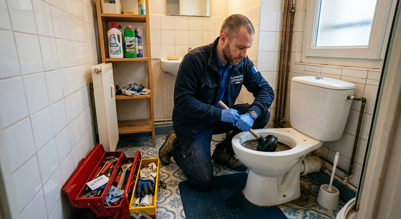 Débouchage WC en urgence par un plombier à Chatou 78
